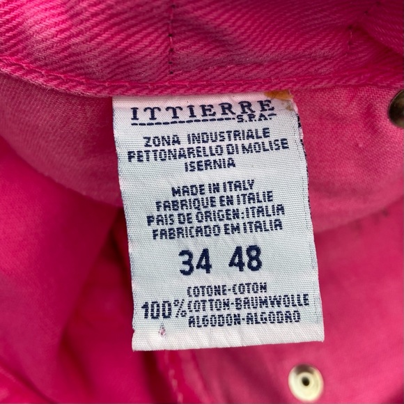 Vintage Versace Jeans Couture Bubblegum Pink High Waisted Jeans Womens Size 34 - Picture 9 of 11